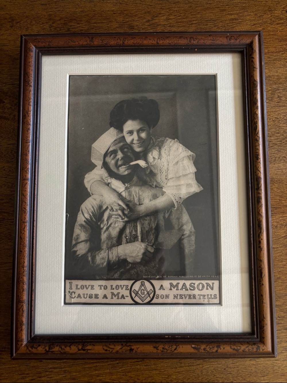Framed Vintage-Style Brown Wall Art Print